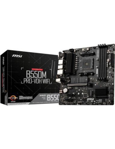 MSI Placa Base B550M PRO-VDH WIFI mATX AM4