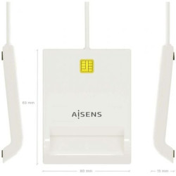 Lector de dni y tarjetas aisens ascr-sn07-w/ blanco