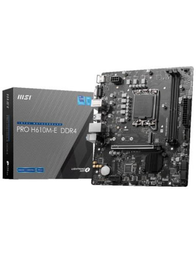 MSI Placa Base PRO H610M-E DDR4 mATX 1700