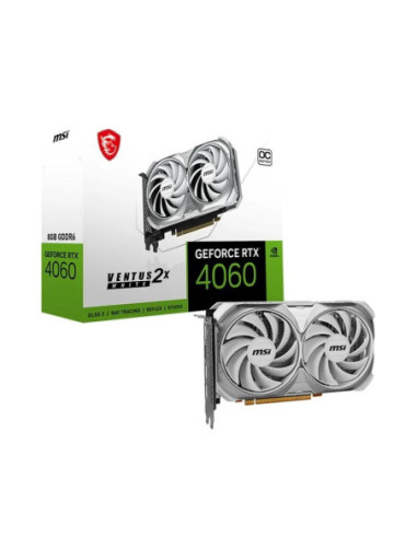 MSI VGA NVIDIA RTX 4060 VENTUS 2X WHITE 8G OC