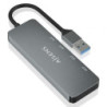 Hub usb 3.2 aisens a106-0696/ 2xusb/ 2xusb tipo-c/ gris