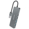 Hub usb 3.2 aisens a106-0696/ 2xusb/ 2xusb tipo-c/ gris