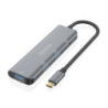 Hub usb tipo-c aisens a109-0764/ 3xusb/ 1xusb tipo-c/ gris