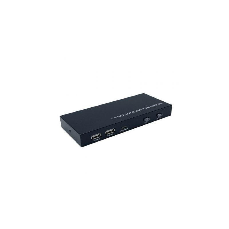 Conmutador kvm hdmi aisens a111-0400/ 2pc con 1 sólo teclado y ratón