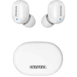 Auriculares bluetooth aiwa ebtw-150wtmkii con estuche de carga/ autonomía 3h/ blancos