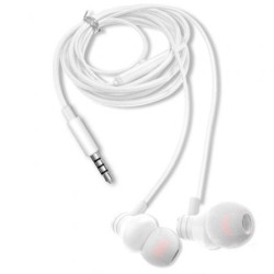 Auriculares intrauditivos aiwa estm-50wt/ con micrófono/ jack 3.5/ blancos