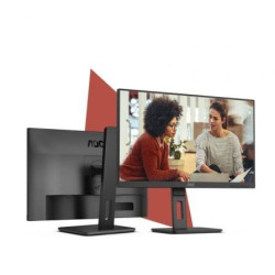 Monitor aoc 24e3qaf 23.8'/ full hd/ multimedia/ regulable en altura/ negro