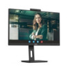 Monitor profesional aoc 24p3cw 23.8'/ full hd/ webcam/ multimedia/ regulable en altura/ negro