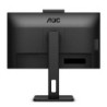 Monitor profesional aoc 24p3cw 23.8'/ full hd/ webcam/ multimedia/ regulable en altura/ negro