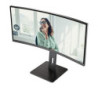 Monitor profesional curvo aoc cu34p3cv 34'/ wqhd/ multimedia/ regulable en altura/ negro