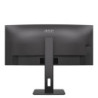 Monitor profesional curvo aoc cu34p3cv 34'/ wqhd/ multimedia/ regulable en altura/ negro