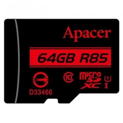 Tarjeta de memoria apacer 64gb xc uhs 1 con adaptador/ clase 10/ 85mbs