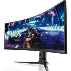 Monitor gaming ultrapanorámico curvo asus rog strix xg49vq 49'/ dual uhd/ 4ms/ 144hz/ va/ multimedia/ negro