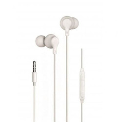 Auriculares intrauditivos daewoo dw2014/ con micrófono/ jack 3.5/ blancos