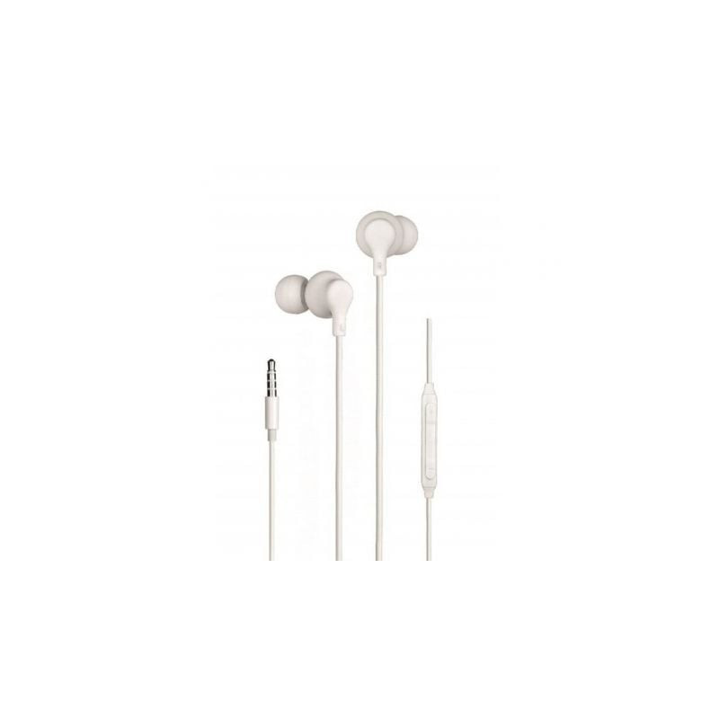 Auriculares intrauditivos daewoo dw2014/ con micrófono/ jack 3.5/ blancos