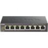 Switch d-link dgs-1008p 8 puertos/ rj-45 gigabit 10/100/1000/ poe