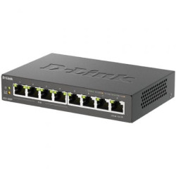 Switch d-link dgs-1008p 8 puertos/ rj-45 gigabit 10/100/1000/ poe