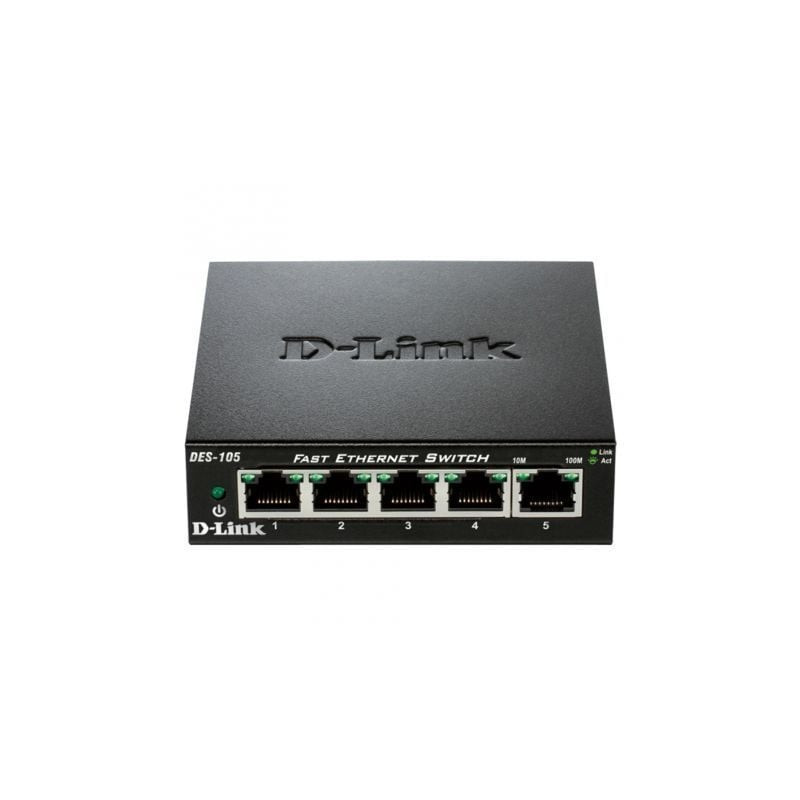 Switch d-link des-105 5 puertos/ rj-45 10/100