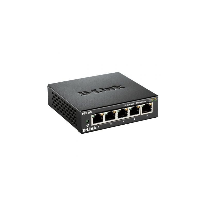 Switch d-link dgs-105 5 puertos/ rj-45 10/100/1000