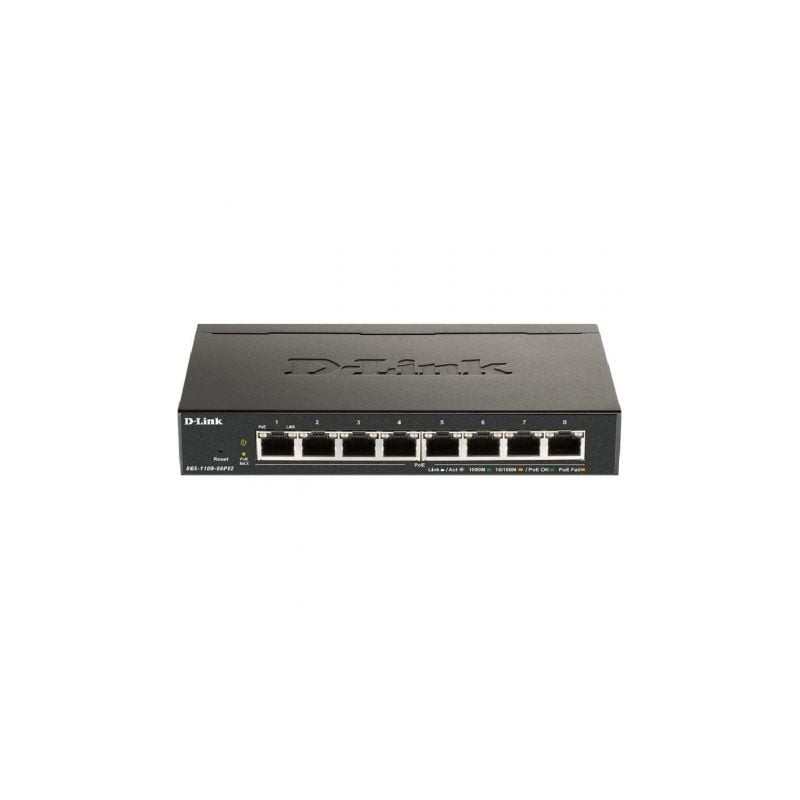 Switch d-link dgs-1100-08pv2 8 puertos/ rj-45 10/100/1000 poe