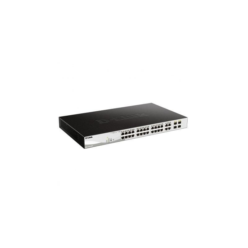 Switch d-link smart plus dgs-1210-28mp 28 puertos/ rj-45 10/100/1000 poe/ sfp