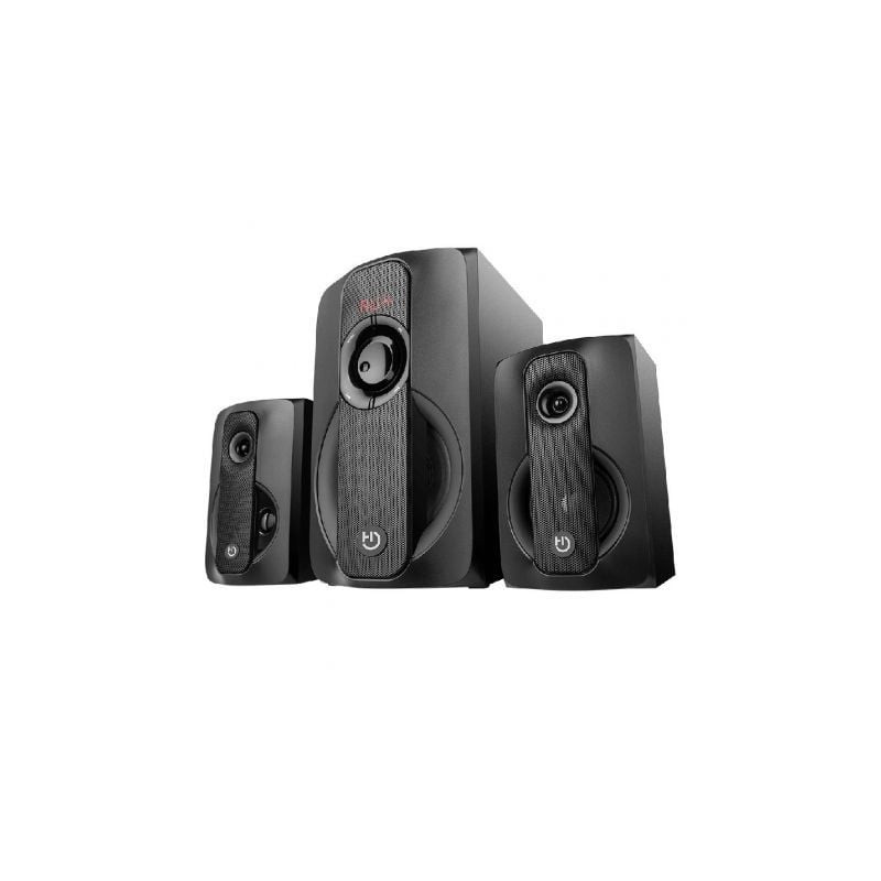 Altavoces con bluetooth hiditec h400 dark edition/ 80w/ 2.1