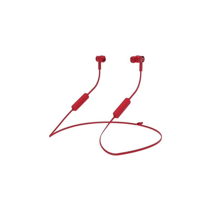 Auriculares inalámbricos intrauditivos hiditec aken int010000/ con micrófono/ bluetooth/ rojos