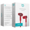 Auriculares inalámbricos intrauditivos hiditec aken int010000/ con micrófono/ bluetooth/ rojos