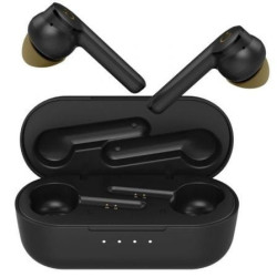 Auriculares bluetooth hiditec vesta 90's limited edition con estuche de carga/ autonomía 8h/ negros