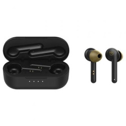 Auriculares bluetooth hiditec vesta 90's limited edition con estuche de carga/ autonomía 8h/ negros