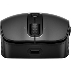 Ratón inalámbrico por bluetooth hp 690/ batería recargable/ hasta 4000 dpi/ negro