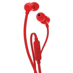 Auriculares intrauditivos jbl t110/ con micrófono/ jack 3.5/ rojos