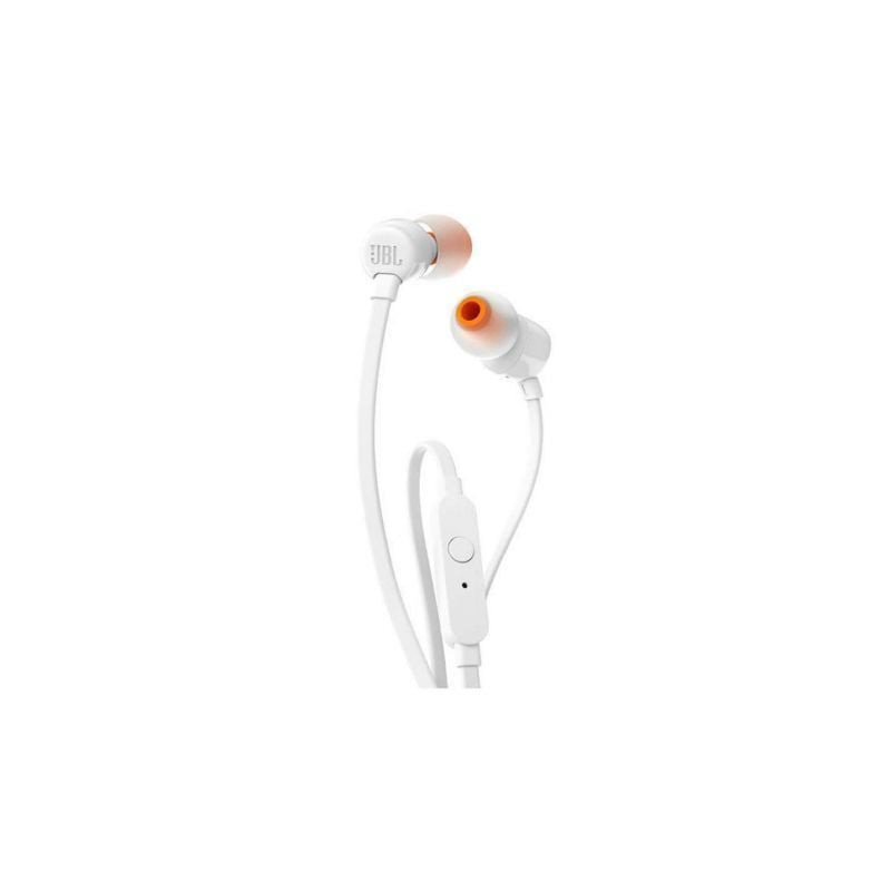 Auriculares intrauditivos jbl tune 110/ con micrófono/ jack 3.5/ blancos