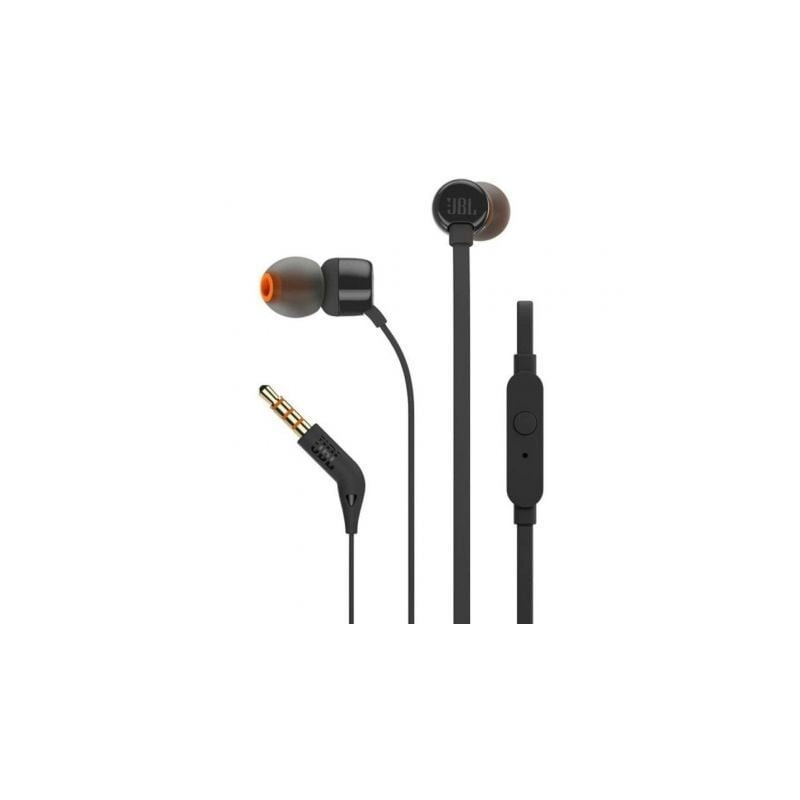 Auriculares intrauditivos jbl tune 160/ con micrófono/ jack 3.5/ negros