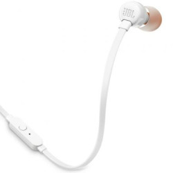 Auriculares intrauditivos jbl tune 160/ con micrófono/ jack 3.5/ blancos