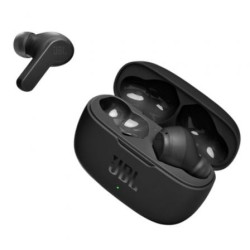 Auriculares bluetooth jbl wave 200tws con estuche de carga/ autonomía 5h/ negros