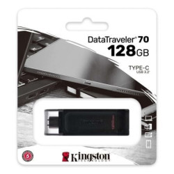 Pendrive 128gb kingston datatraveler 70 usb tipo-c