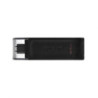 Pendrive 64gb kingston datatraveler 70 usb tipo-c