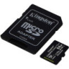 Tarjeta de memoria kingston canvas select plus 64gb microsd xc con adaptador/ clase 10/ 100mbs