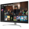 Smart monitor lg 32sq700s-w 31.5'/ 4k/ smart tv/ multimedia/ regulable en altura/ plata y blanco