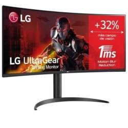 Monitor gaming ultrapanorámico curvo lg ultragear 34wp65cp-b 34'/ wqhd/ 1ms/ 160hz/ va/ multimedia/ negro