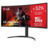 Monitor gaming ultrapanorámico curvo lg ultragear 34wp65cp-b 34'/ wqhd/ 1ms/ 160hz/ va/ multimedia/ negro