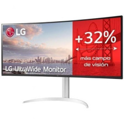 Monitor profesional ultrapanorámico lg ultrawide 34wq650-w 34'/ wfhd/ multimedia/ regulable en altura/ plata y blanco