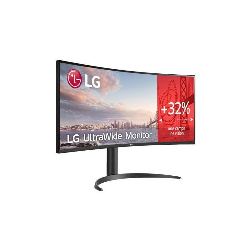 Monitor profesional ultrapanorámico curvo lg 34wr55qk-b 34'/ wqhd/ regulable en altura/ negro