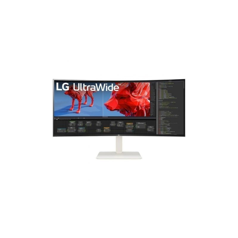 Monitor profesional ultrapanorámico curvo lg ultrawide 38wr85qc-w 37.5'/ wqhd+/ multimedia/ blanco