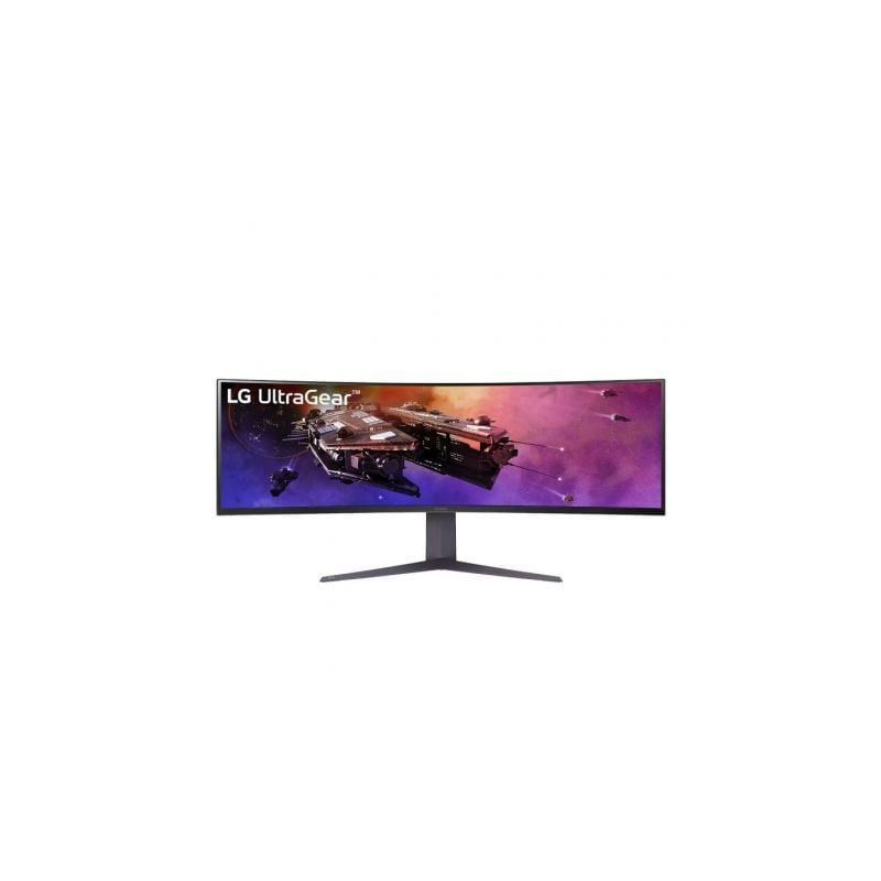 Monitor gaming ultrapanorámico curvo lg ultragear 45gr75dc-b 44.5'/ dual qhd/ 1ms/ 200hz/ va/ regulable en altura/ negro