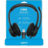 Auriculares logitech h390/ con micrófono/ usb/ negros