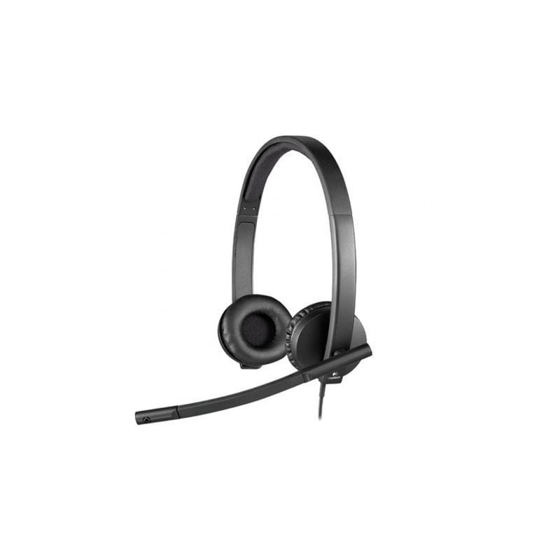 Auriculares logitech h570e/ con micrófono/ usb/ negros