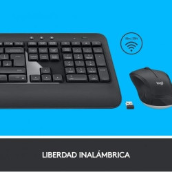 Teclado y ratón inalámbrico logitech mk540 advanced