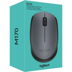 Ratón inalámbrico logitech m170/ hasta 1000 dpi/ gris